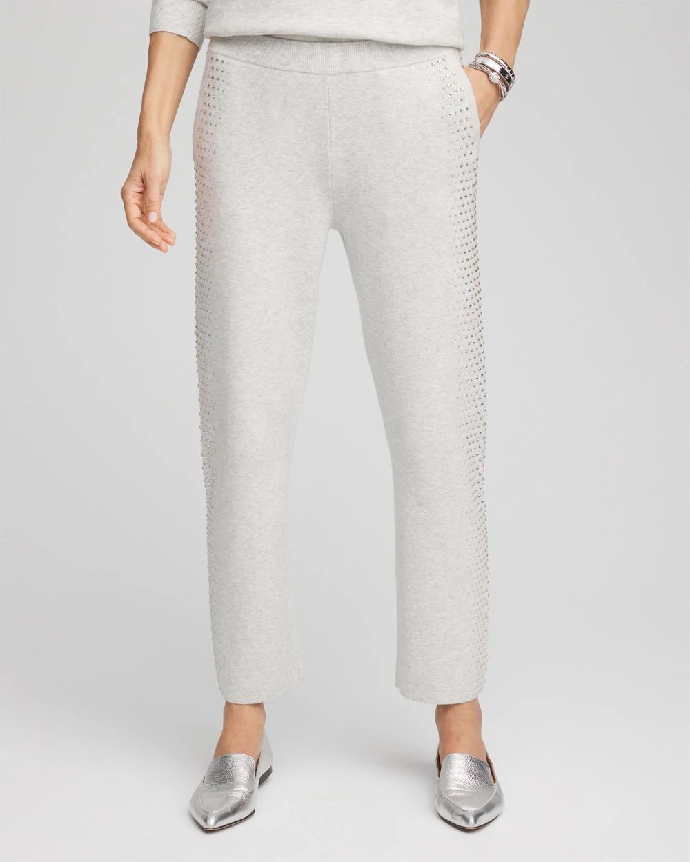 Zenergy® Luxe Cashmere Blend Rhinestone Ankle Pants | Chico's